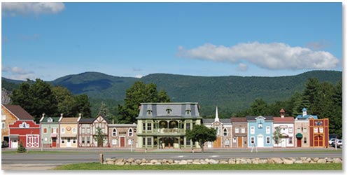 Adventure Suites cross country ski trailside lodging property in North Conway NH