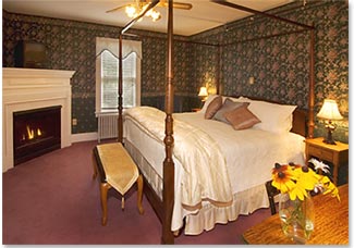 Silver Cascade Room at the newly renovated Riverside Inn in Intervale