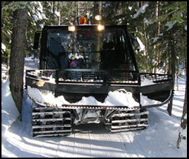 Mt. Washington Valley Ski Touring & Snowshoe Center grooming machine
